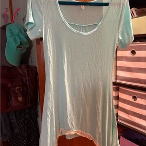 Zenana Outfitters Mint Scoop Neck Tunic